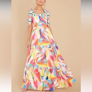 Women’s Multicolor Bright Maxi Dress